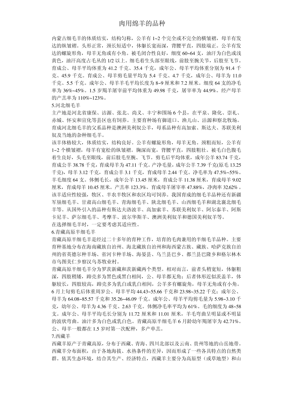 肉用绵羊的品种_第2页