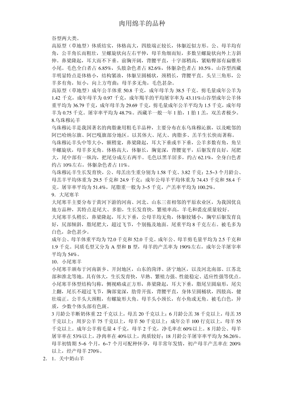 肉用绵羊的品种_第3页