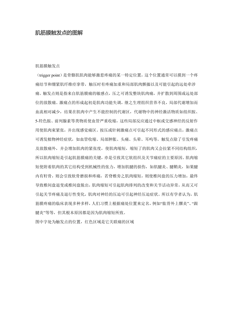 肌筋膜触发点的图解_第1页