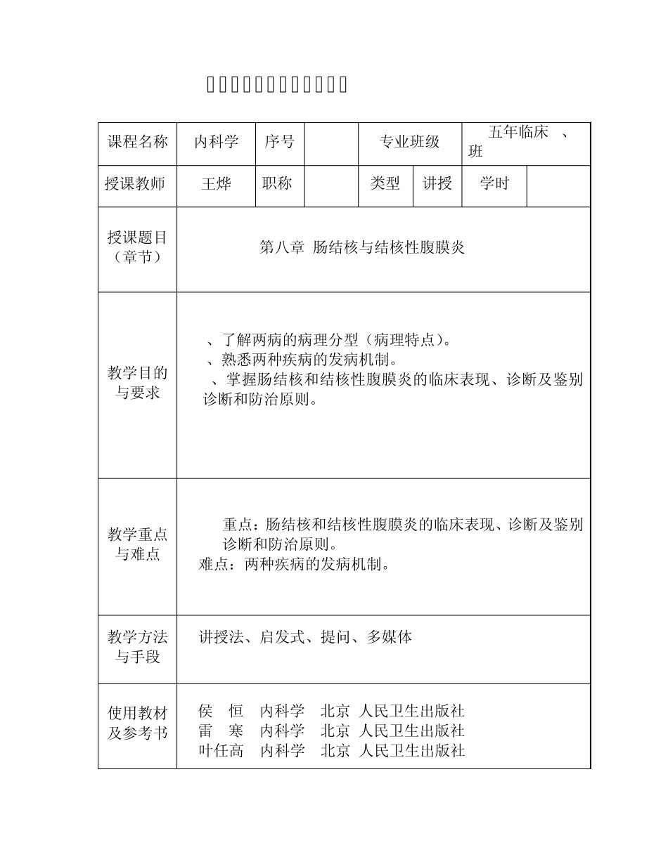 肠结核结核性腹膜炎_第1页