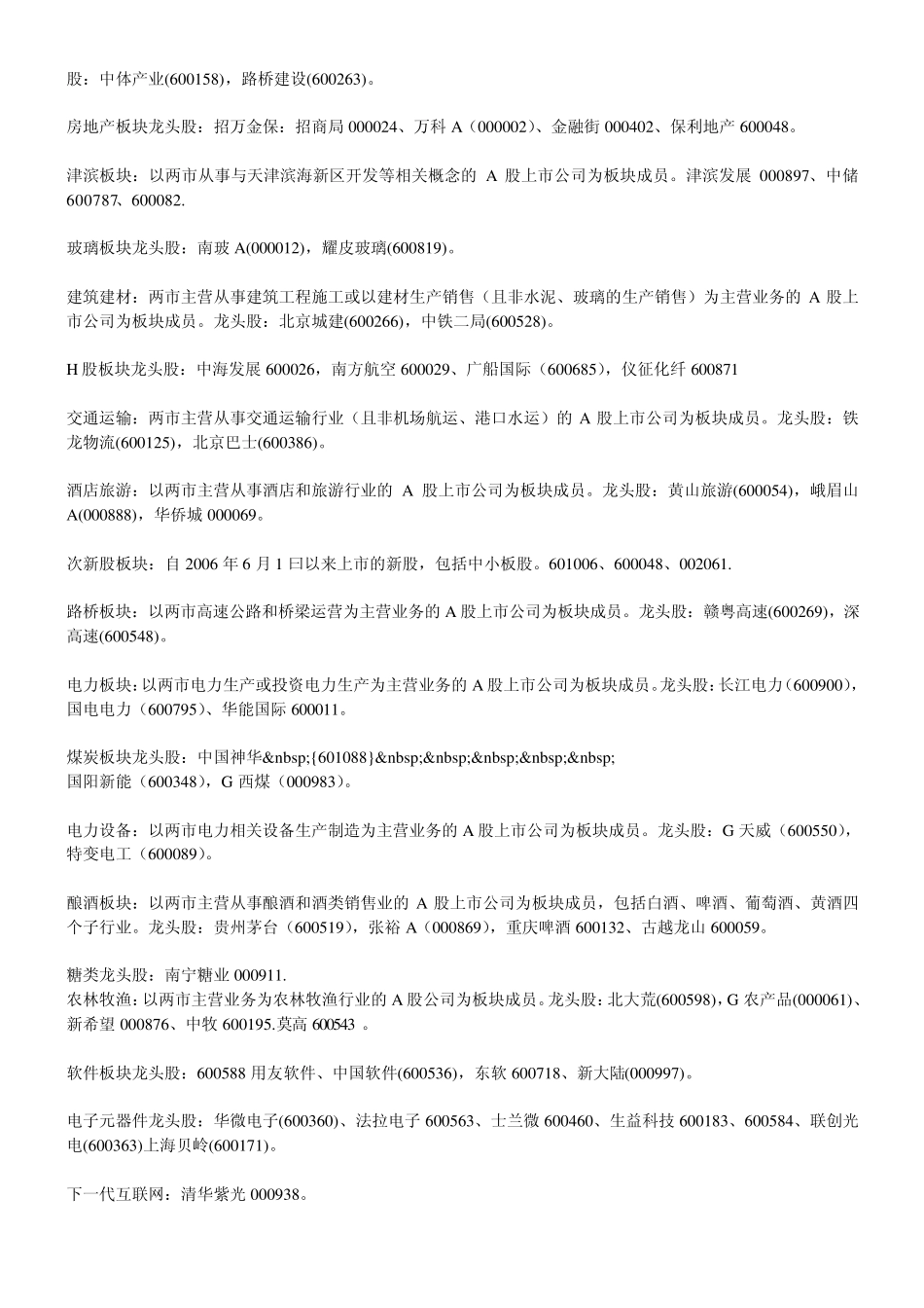 股票各行业龙头_第2页