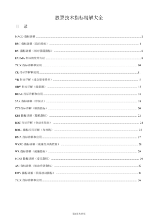 股票技术指标精解大全