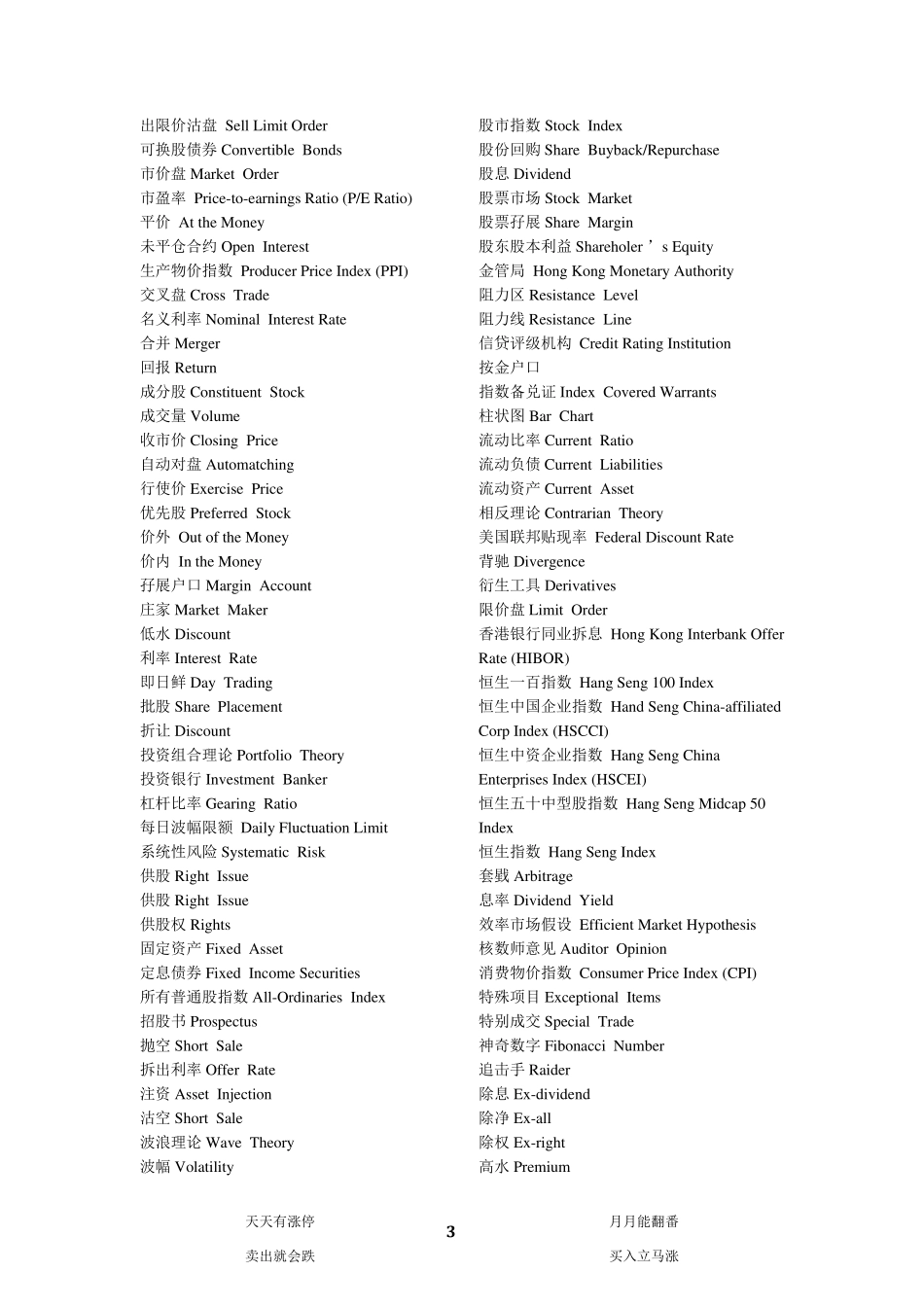 股票术语中英对照_第3页