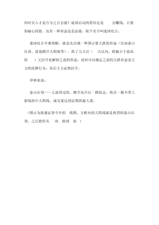 股票的高级技术实战