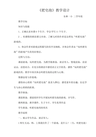 肥皂泡教学设计