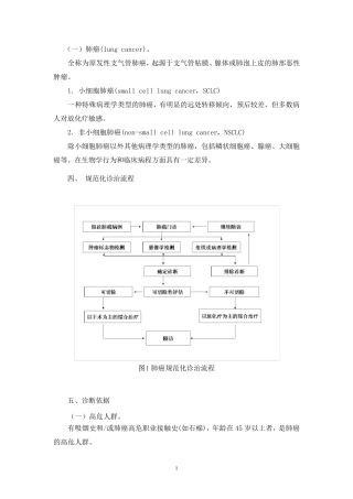 肺癌诊疗常规