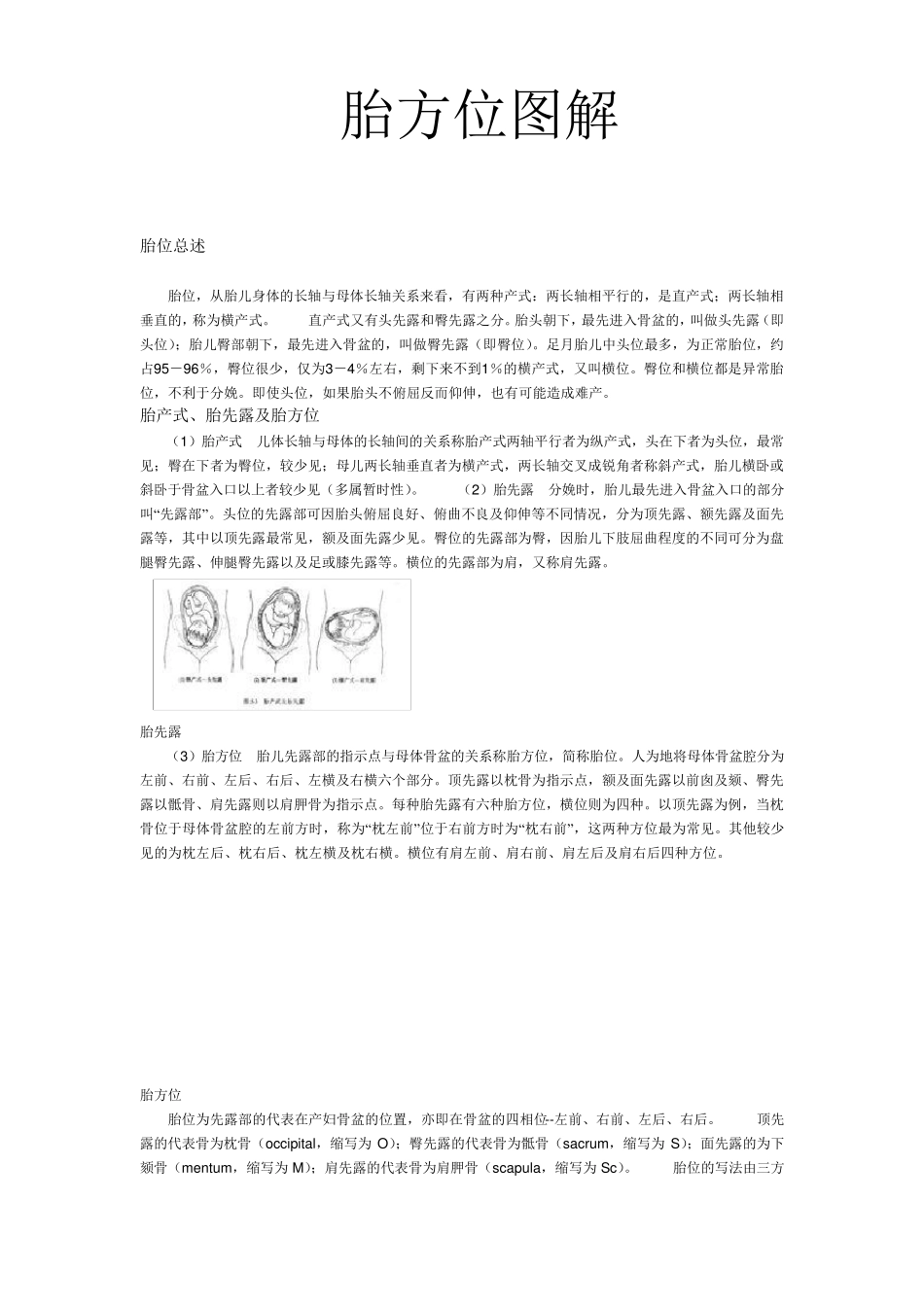 胎方位模型详细图解(2012经典版)_第1页