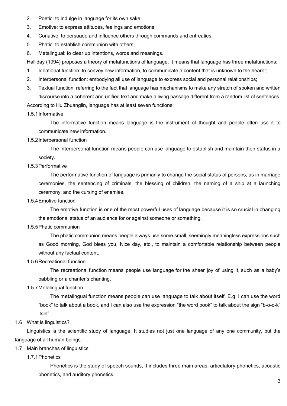 胡壮麟《语言学教程》即第二版_第2页