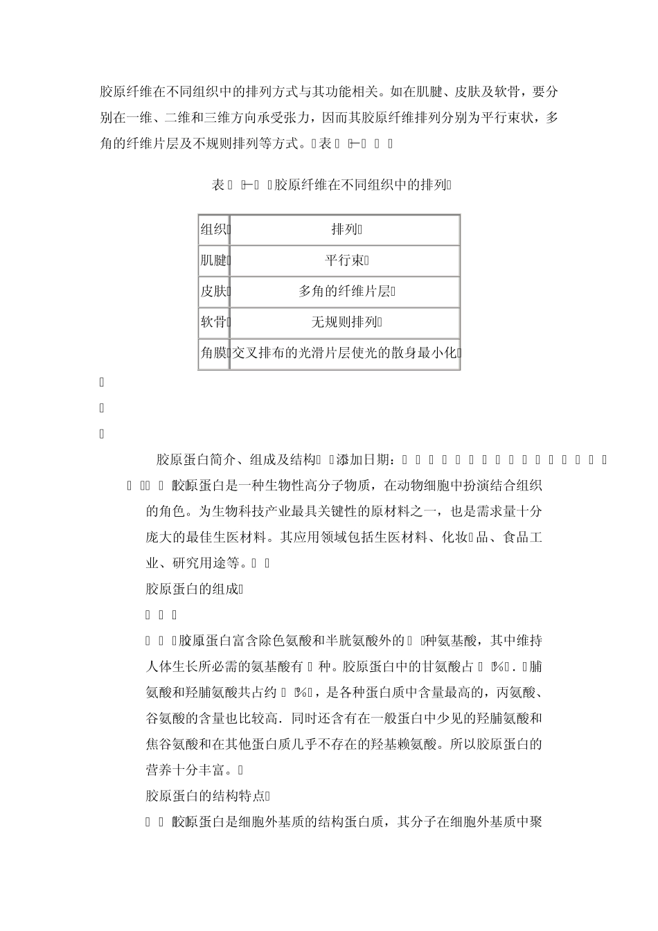 胶原蛋白的结构与特性_第3页