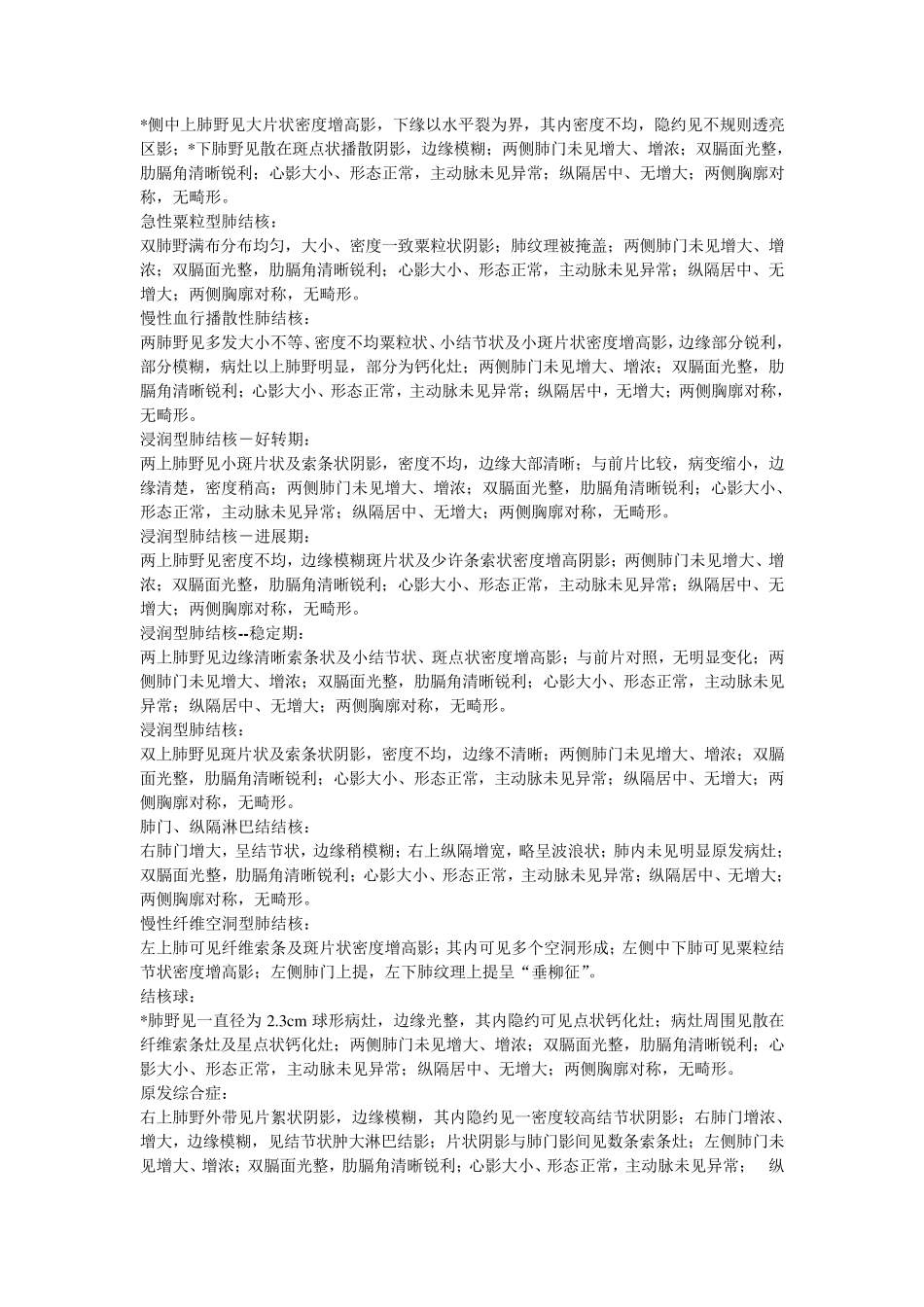 胸部X线报告模板_第3页