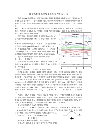 能带与态密度图分析