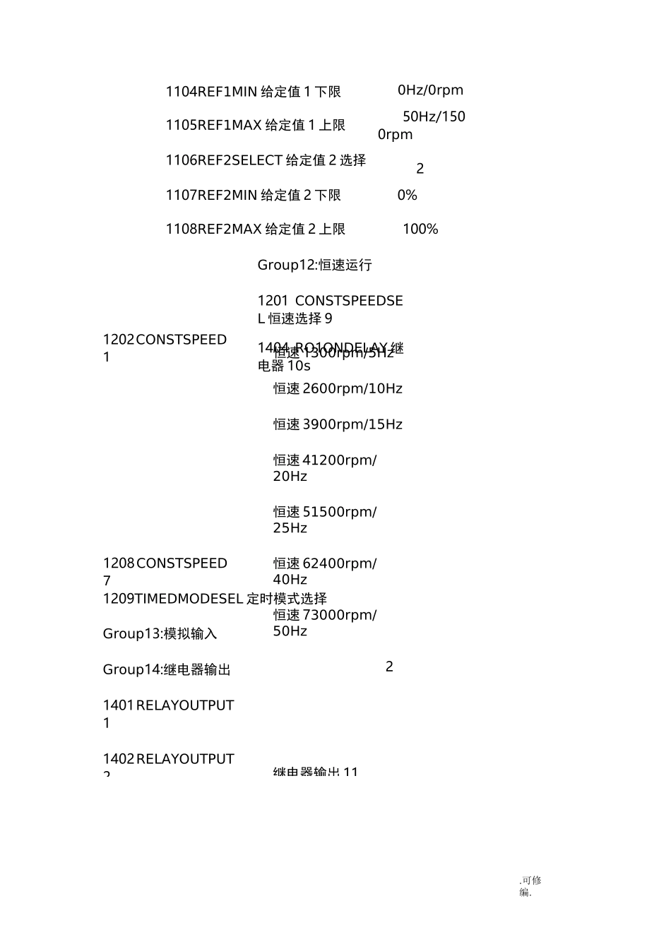 ABB变频器参数设置_第3页