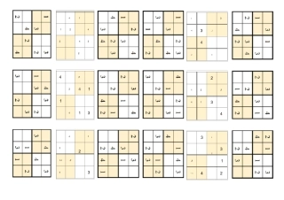 (完整版)数独4-6宫格