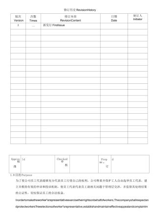 员工代表选举程序