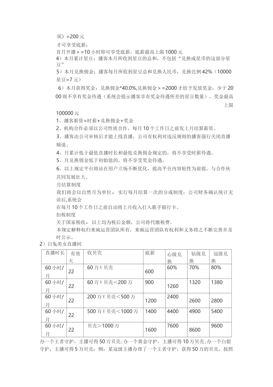 各大平台主播利润分成_第2页