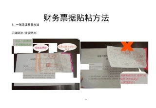 财务票据粘贴方法(图示)