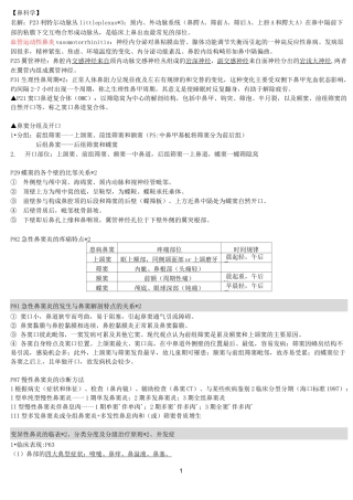 耳鼻喉常考简答题整理