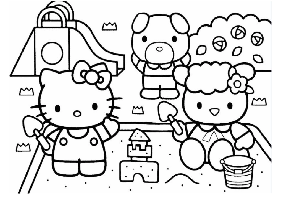 hello kitty 涂色画_第1页