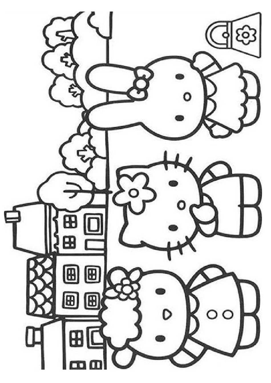 hello kitty 涂色画_第2页