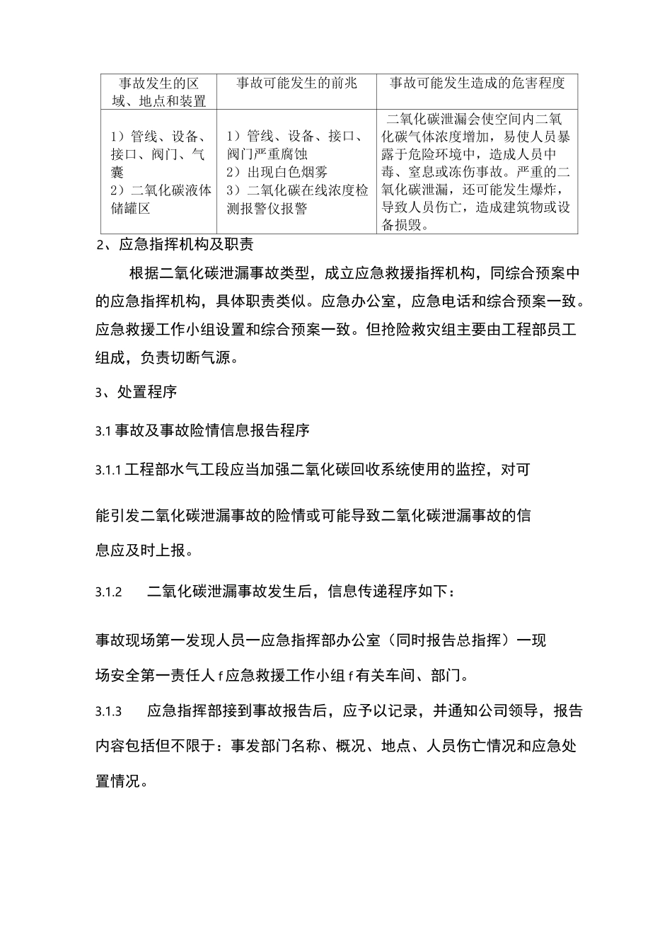 二氧化碳泄漏事故专项应急预案_第2页
