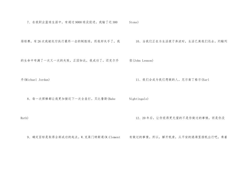 100句员工经典励志名言_第2页