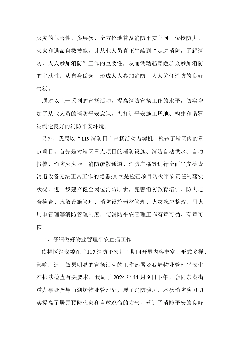 119消防宣传日活动总结_第2页