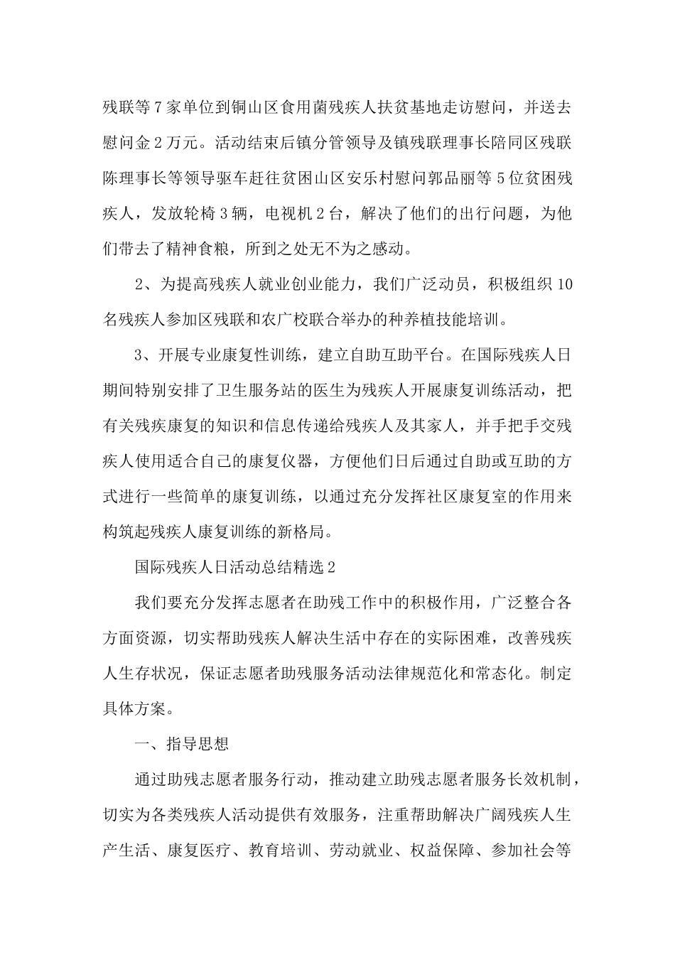 12.3国际残疾人日活动总结精选三篇_第2页