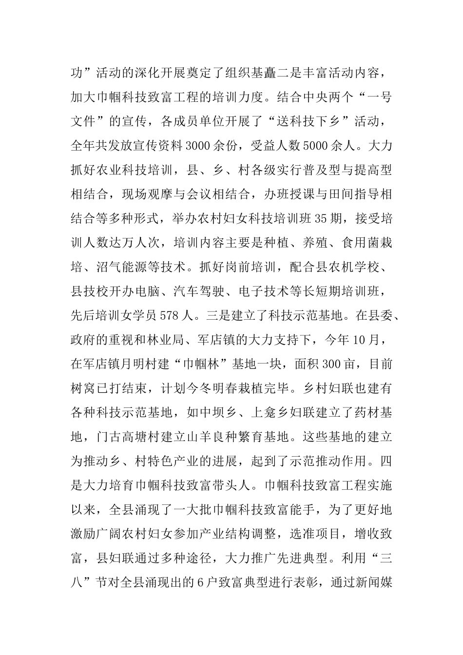 2016乡镇妇联工作总结_第3页