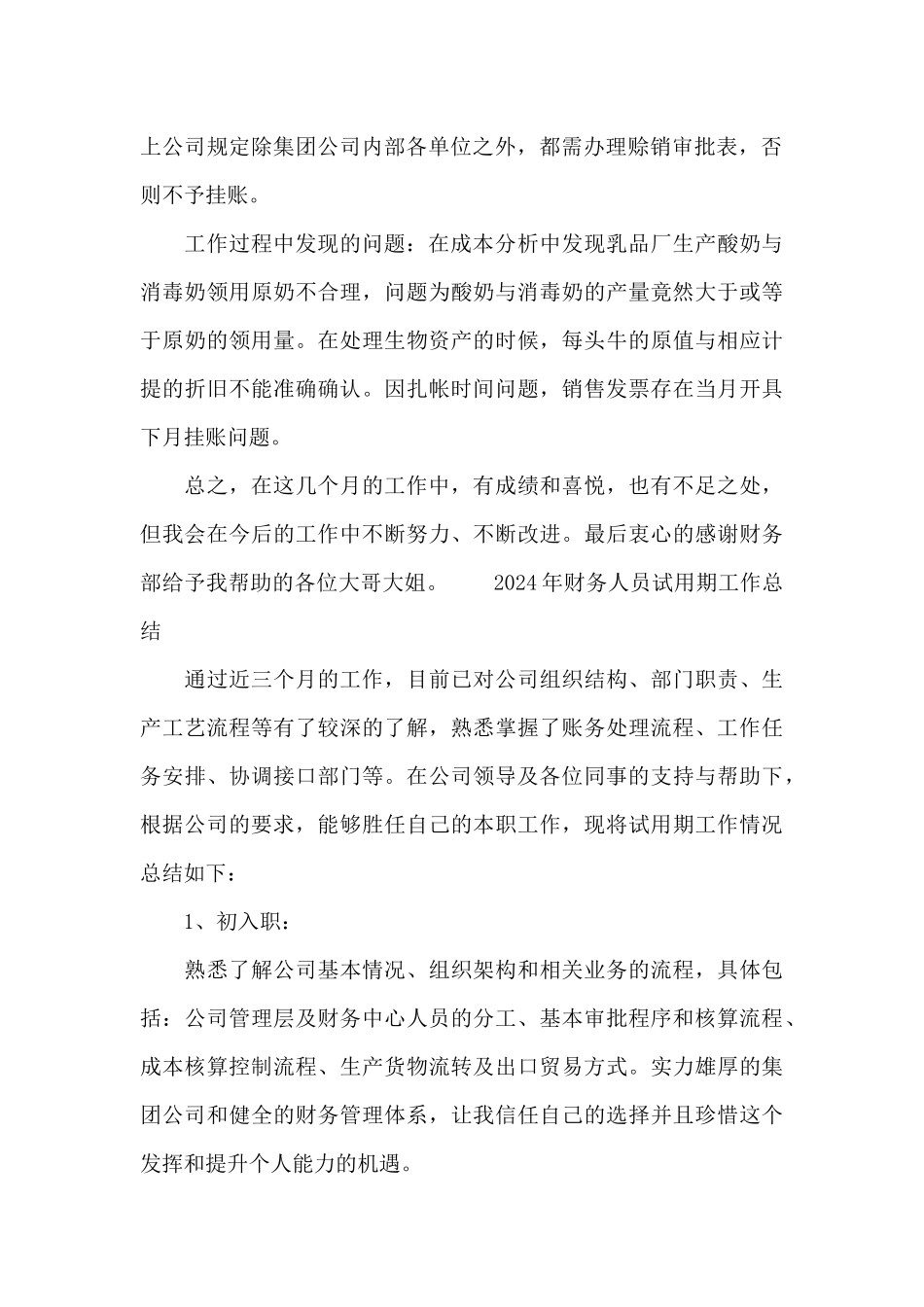 2021年财务人员试用期工作总结_第2页