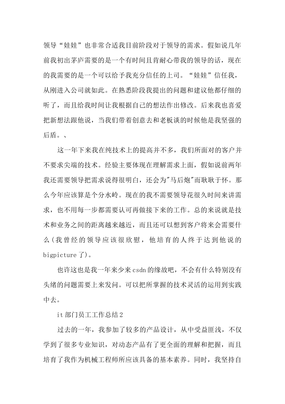 2024it个人年度工作总结模板五篇_第2页