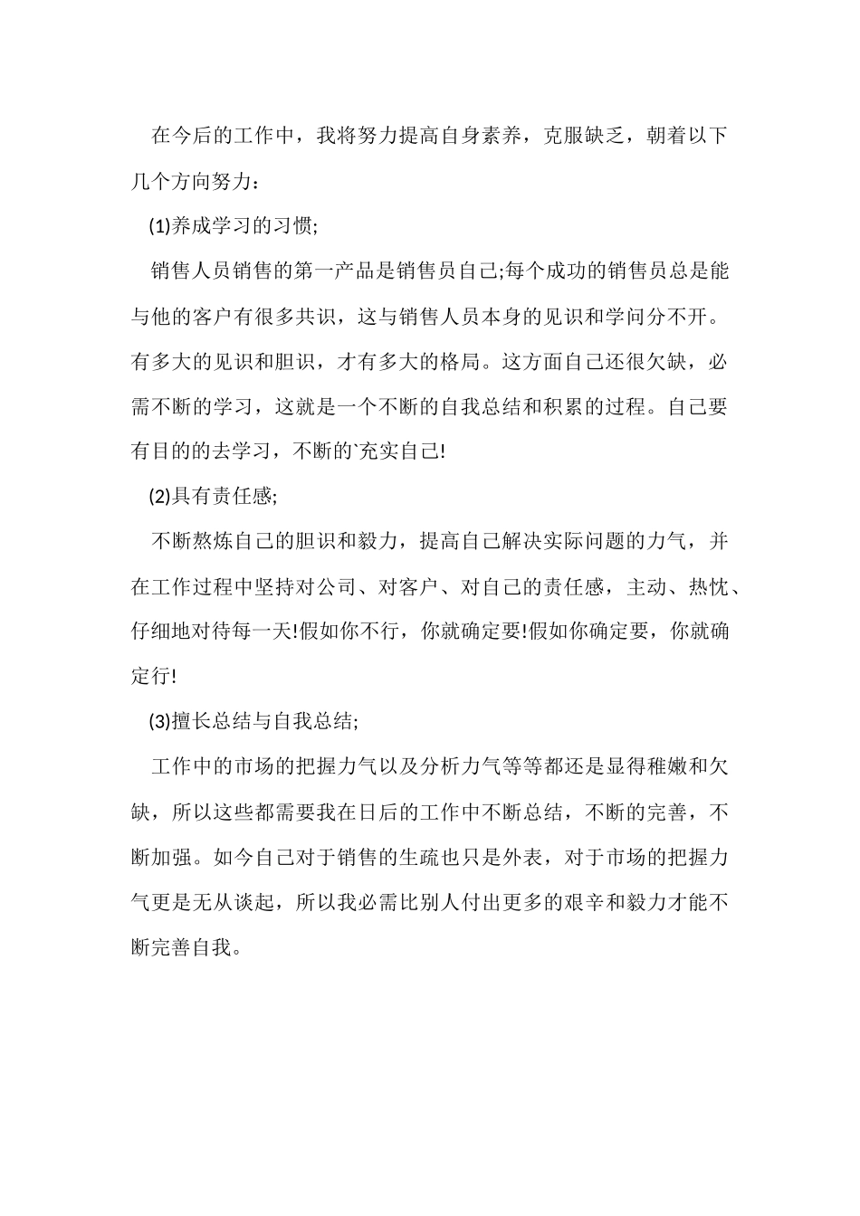 2024业务员月工作总结_第2页