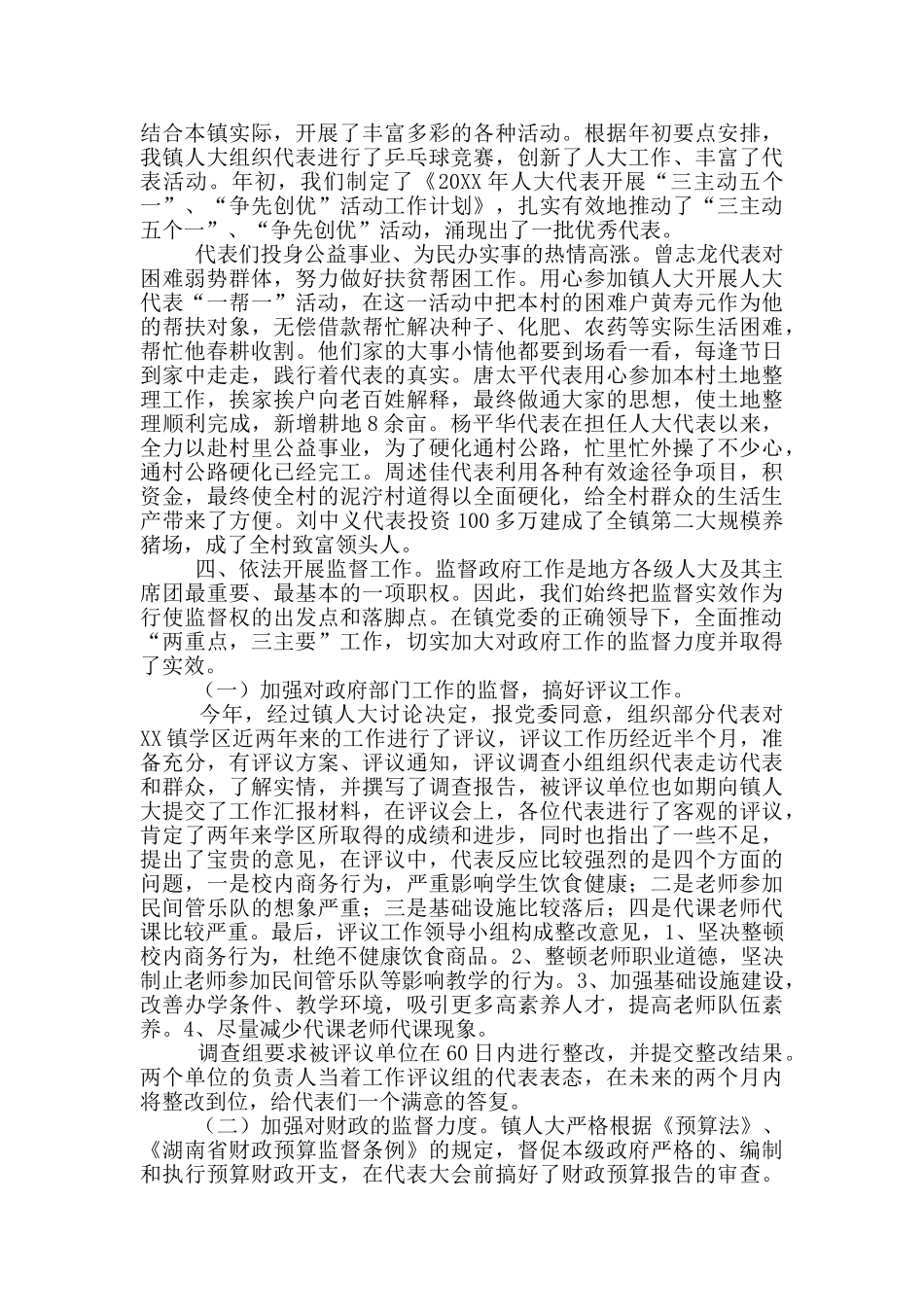 2024乡镇人大工作总结5篇精选_第2页