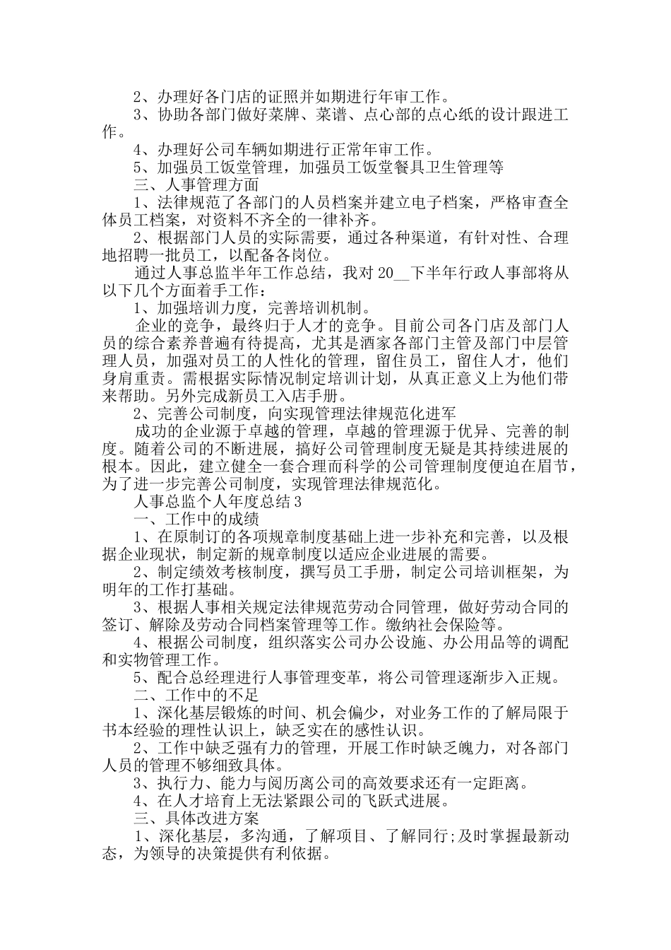 2024人事总监个人年度总结范文5篇_第3页