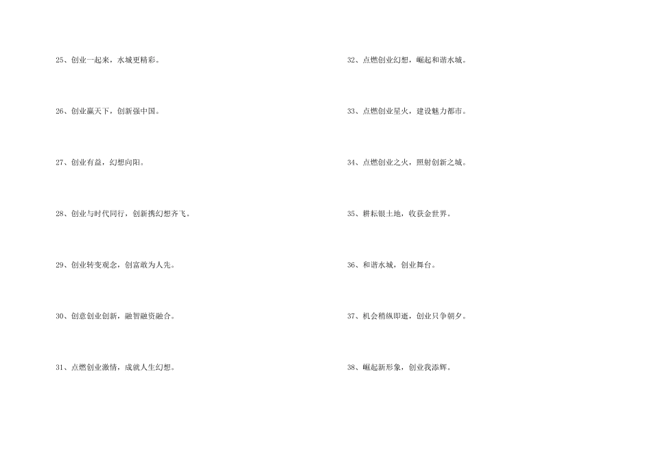 2024优秀创新创业口号_第3页