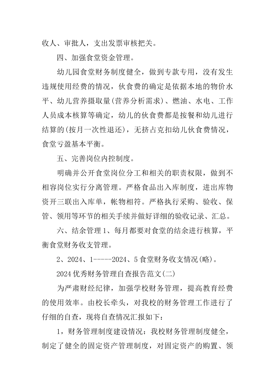 2024优秀财务管理自查报告范文5篇_第2页