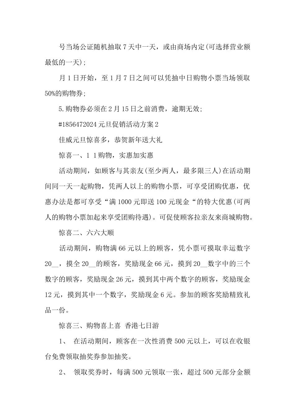 2024元旦促销活动方案_第3页