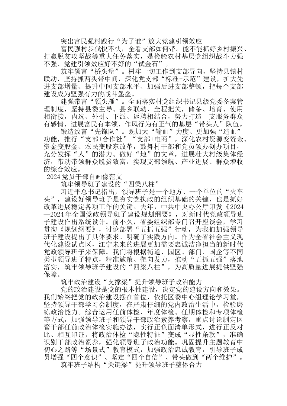 2024党员干部自画像范文_第3页