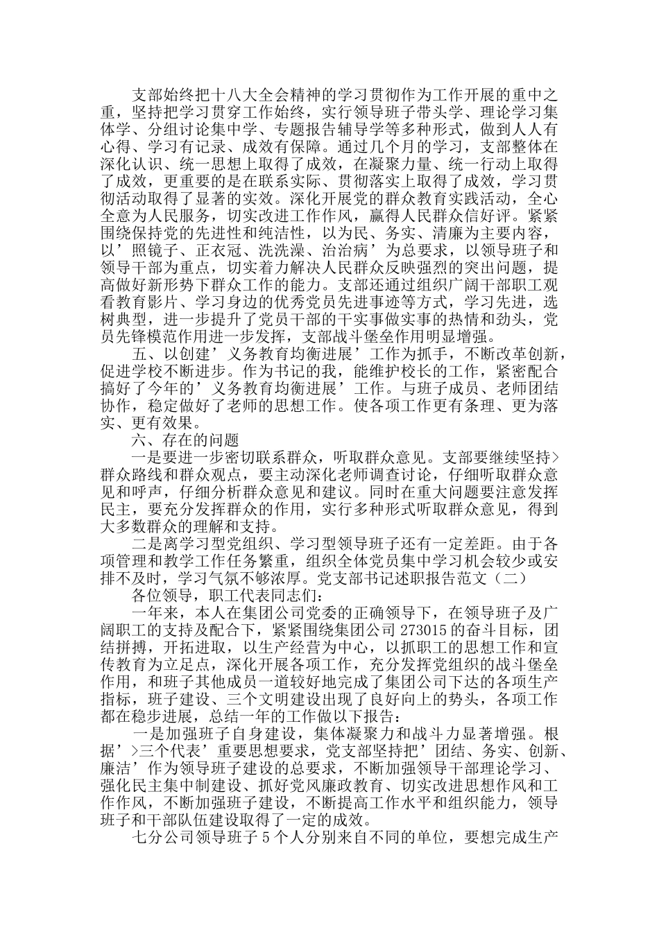 2024党支部书记述职报告_第3页