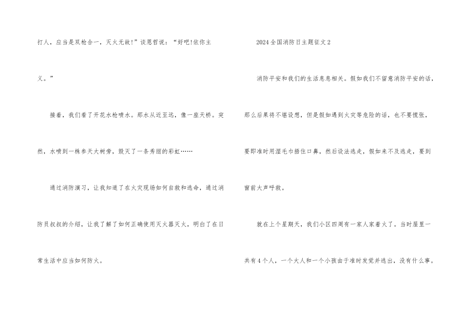 2024全国消防日征文5篇_第3页