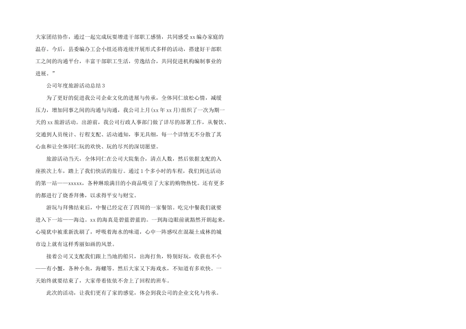 2024公司年度旅游活动总结_第3页