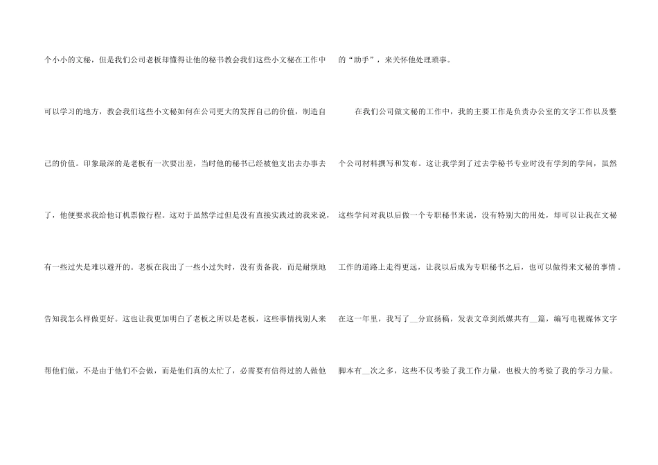 2024公司文秘工作总结5篇_第2页