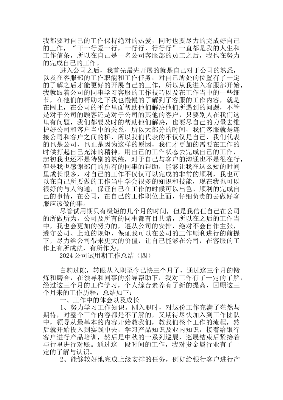 2024公司试用期工作总结_第3页