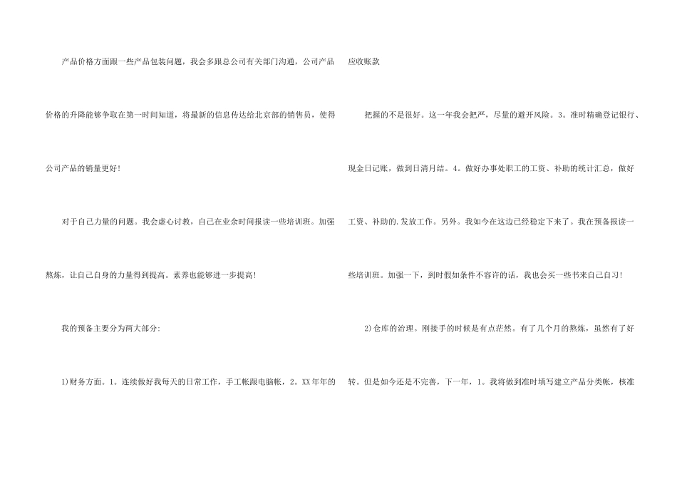 2024公司销售助理工作计划_第2页