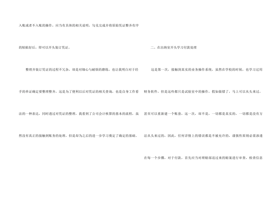 2024出纳试用期转正工作总结5篇_第2页