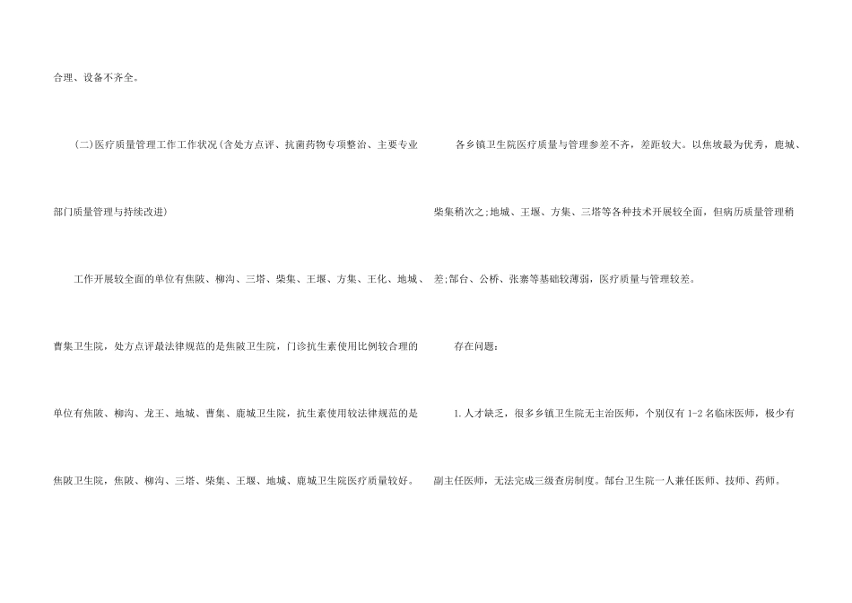 2024卫生院医疗质量安全自查报告_第3页