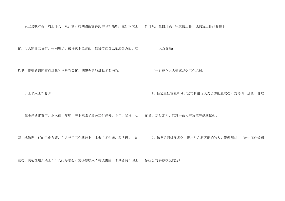2024员工个人简短工作计划_第3页
