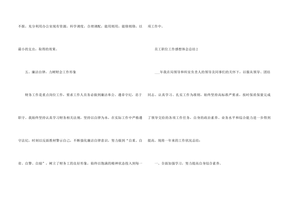 2024员工职位工作感想体会总结_第3页