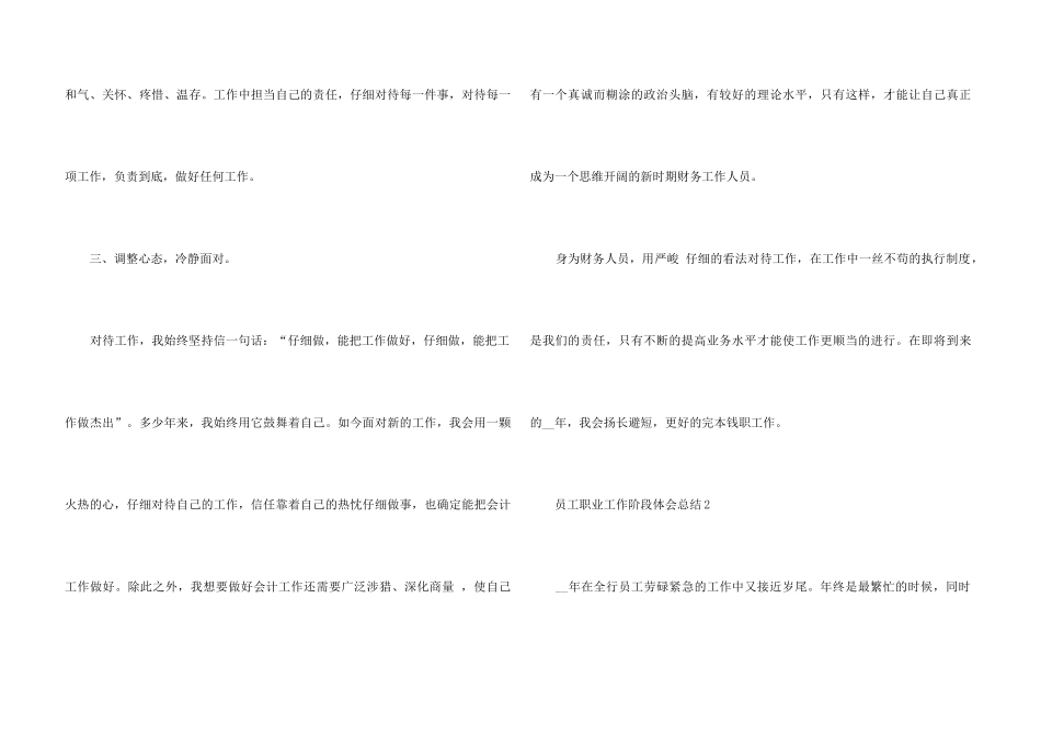 2024员工职业工作阶段体会总结_第3页