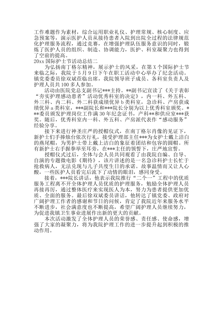 2024国际护士节活动总结_第2页