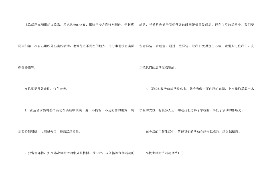 2024大学生植树节活动总结5篇_第2页